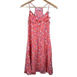 Lauren Conrad Pink Floral Sundress with Ruffles Womens Size 6